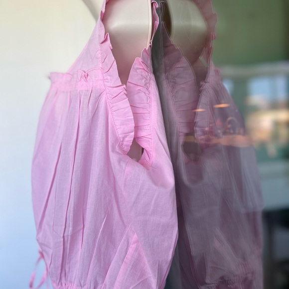 Women's Simply Southern Smocked Blouse in carnation Pink NWT SZ XL, and L - Picture 9 of 12